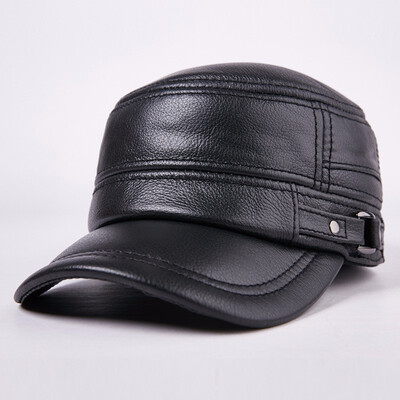 Mens Genuine Leather Flat Male Baseball Cap Adult Hip Hop Hats Male Outdoor Warm Ear Protection Peaked Students Cap B-7191
Mens Genuine Leather Flat Male Baseball Cap Adult Hip Hop Hats Male Outdoor Warm Ear Protection Peaked Students Cap B-7191