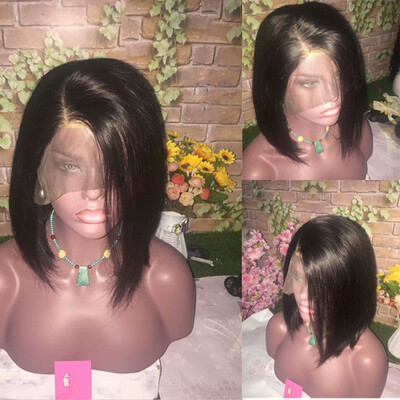 silky straight Lace Front Human Hair Wigs 130 Density Brazilian Straight Hair Short Bob Wig With Baby Hair
silky straight Lace Front Human Hair Wigs 130 Density Brazilian Straight Hair Short Bob Wig With Baby Hair