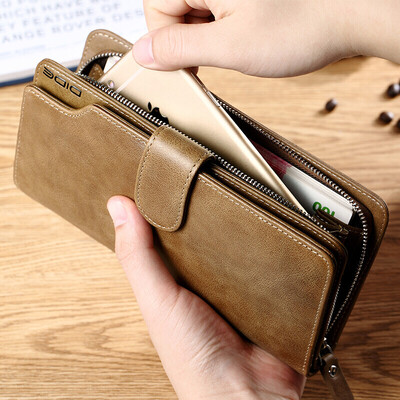 Di De DiDe mens wallet first layer leather retro long multi-function zipper wallet card package DQ736 oil wax black
Di De DiDe mens wallet first layer leather retro long multi-function zipper wallet card package DQ736 oil wax black