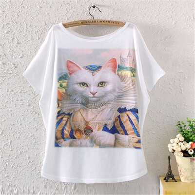 Vintage Spring Summer Digital Printing Girl Womens Loose Short Batwing Sleeve T-shirt
Vintage Spring Summer Digital Printing Girl Womens Loose Short Batwing Sleeve T-shirt