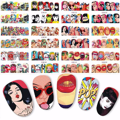 12pcs Pop Nail Art Stickers Full Wraps Water Transfer Nail Art Paper DIY Manicure Foil Decorations
12pcs Pop Nail Art Stickers Full Wraps Water Transfer Nail Art Paper DIY Manicure Foil Decorations