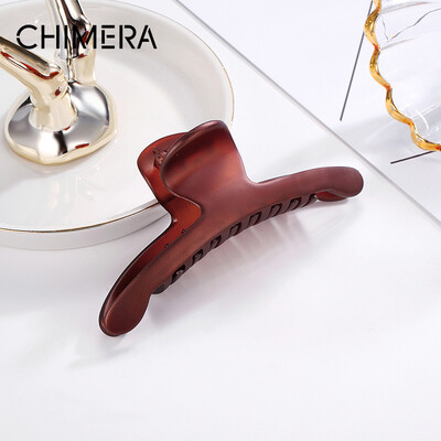 CHIMERA hair accessories headdress long simple large solid color matte disc hair clip clip hairpin brown
CHIMERA hair accessories headdress long simple large solid color matte disc hair clip clip hairpin brown