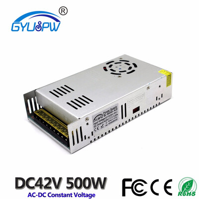 Small Volume Single Output Switching Power Supply 500W 42V 12A Driver Transformers AC110V 220V TO DC42V SMPS for LED Light CNC
Small Volume Single Output Switching Power Supply 500W 42V 12A Driver Transformers AC110V 220V TO DC42V SMPS for LED Light CNC