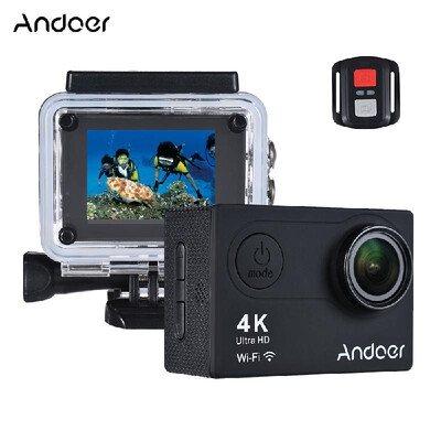 Andoer AN6000 4K 16MP WiFi Action Sports Camera 1080P Ultra HD with Remote Control 2" LCD 170¡ã Wide Angle Lens Support 4X Zoom D
Andoer AN6000 4K 16MP WiFi Action Sports Camera 1080P Ultra HD with Remote Control 2" LCD 170¡ã Wide Angle Lens Support 4X Zoom D