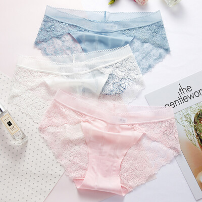 Yu Zhaolin Ms Panties Lace Print Seamless Sexy Hollow Ice Silk Panties Female Soybean Powder Light Blue Bright White
Yu Zhaolin Ms Panties Lace Print Seamless Sexy Hollow Ice Silk Panties Female Soybean Powder Light Blue Bright White
