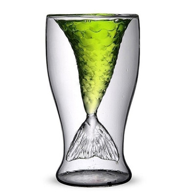 Transparent Creative Mermaid Shape Glass Heat-resistance Cup for Beer&Wine 100ML Beauty Fish Cup Juice drink ice cream
Transparent Creative Mermaid Shape Glass Heat-resistance Cup for Beer&Wine 100ML Beauty Fish Cup Juice drink ice cream