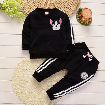 Spring Autumn Children Boys Girls Clothing Suits Fashion Baby Embroidery Cartoon Dog T-shirt Pants 2Pcssets Toddler Tracksuit
Spring Autumn Children Boys Girls Clothing Suits Fashion Baby Embroidery Cartoon Dog T-shirt Pants 2Pcssets Toddler Tracksuit