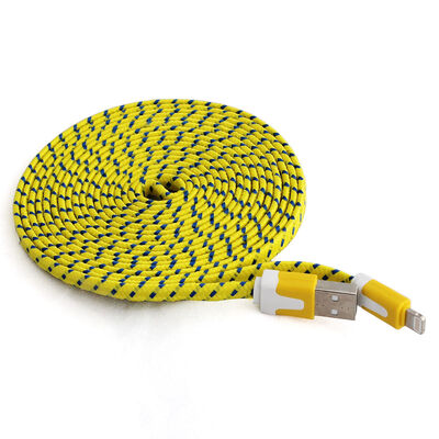 Double Color 1M3FT 2M6FT 3M10FT 8pin Flat Braided Fabric Woven USB Data Sync Charger Cable for iPhone 5 5S 6 6S Plus
Double Color 1M3FT 2M6FT 3M10FT 8pin Flat Braided Fabric Woven USB Data Sync Charger Cable for iPhone 5 5S 6 6S Plus