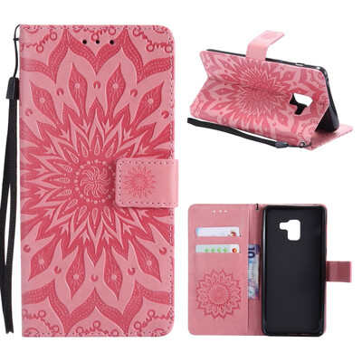MOONCASE Samsung Galaxy A8 2018 Wallet CaseSun Flower Pattern Embossed PU Leather Magnetic Flip Cover Card Holders - Pink
MOONCASE Samsung Galaxy A8 2018 Wallet CaseSun Flower Pattern Embossed PU Leather Magnetic Flip Cover Card Holders - Pink