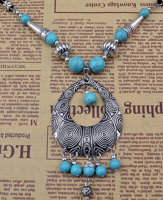 Idealway Gypsy Fashion Women Jewelry Bohemian Vintage Silver Green Turquoise Beaded Long Tassel Necklaces & Pendants
Idealway Gypsy Fashion Women Jewelry Bohemian Vintage Silver Green Turquoise Beaded Long Tassel Necklaces & Pendants