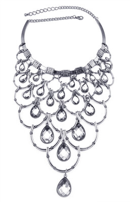 Idealway New Fashion 2 Colors Gold Silver Alloy Multilayer Water drop Crystal Tassel Pendant Choker Bib Necklaces Females Jewelry
Idealway New Fashion 2 Colors Gold Silver Alloy Multilayer Water drop Crystal Tassel Pendant Choker Bib Necklaces Females Jewelry