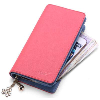 AIM elegant sweet lady long wallet Korean zipper bag handbag female leather C031 pink
AIM elegant sweet lady long wallet Korean zipper bag handbag female leather C031 pink