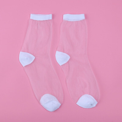 LIONZONE Newly Women Korean Fashion Lace Ruffle Crystal Silk Ankle Sock Glass Black Sexy Thin Transparent Socks Wholesale
LIONZONE Newly Women Korean Fashion Lace Ruffle Crystal Silk Ankle Sock Glass Black Sexy Thin Transparent Socks Wholesale