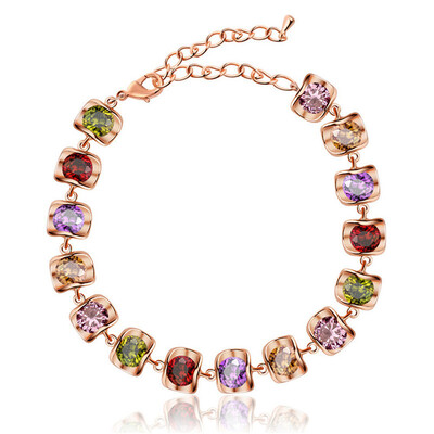 Aiyaya Round-cut 15 pcs Ruby Purple Green Champage Rose Gold Plated High Quality Rhinestones Bracelets Chain
Aiyaya Round-cut 15 pcs Ruby Purple Green Champage Rose Gold Plated High Quality Rhinestones Bracelets Chain