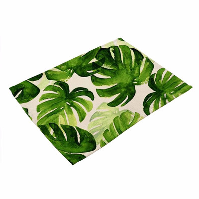 Green Plant Printed Polyester Placemat Heat resistant Stain resistant Anti slip Table Mat Bowl Coaster Dining Tableware Pad for Di
Green Plant Printed Polyester Placemat Heat resistant Stain resistant Anti slip Table Mat Bowl Coaster Dining Tableware Pad for Di