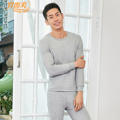 YOUR SUN warm underwear mens warm cotton three-layer warm thick round neck autumn clothes long pants soft skin warm warm bottom set CA56 light gray 3XL185
YOUR SUN warm underwear mens warm cotton three-layer warm thick round neck autumn clothes long pants soft skin warm warm bottom set CA56 light gray 3XL185