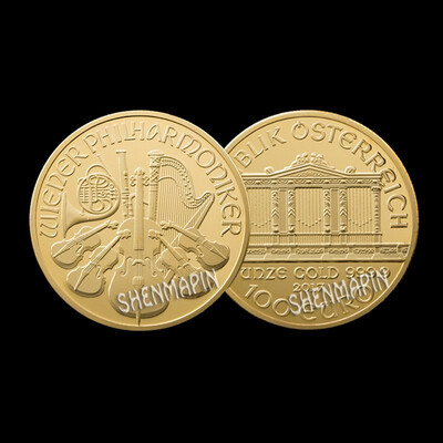 1999 Austria 110 oz philharmonic society commemorative coin music musical instrument collection coins gold-plated silver new
1999 Austria 110 oz philharmonic society commemorative coin music musical instrument collection coins gold-plated silver new