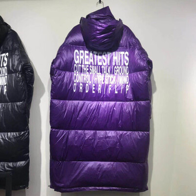 Winter 2018 winter down jacket womens long letters loose&thick long long couples 90 white duck down
Winter 2018 winter down jacket womens long letters loose&thick long long couples 90 white duck down