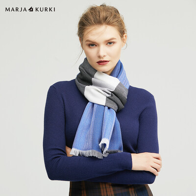 MARJA KURKI wool scarf couple models fashion plaid wild silk wool scarf female gift box trend selection 1CC553234 blue
MARJA KURKI wool scarf couple models fashion plaid wild silk wool scarf female gift box trend selection 1CC553234 blue