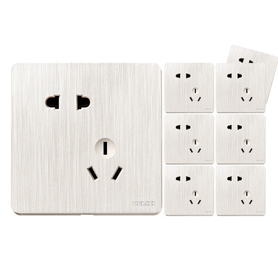 Delixi DELIXI switch socket panel type 86 switch wall power supply 10A misplaced five-hole socket 8 Pack set brushed pearl white concealed socket
Delixi DELIXI switch socket panel type 86 switch wall power supply 10A misplaced five-hole socket 8 Pack set brushed pearl white concealed socket