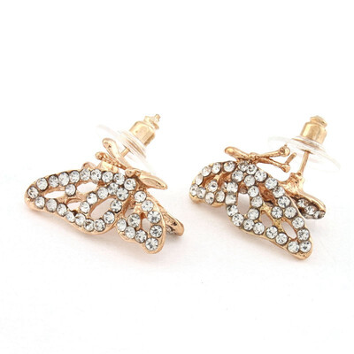 Fashion Alloy Full Rhinestone Butterfly Ear Studs Earrings Jewellry Finding
Fashion Alloy Full Rhinestone Butterfly Ear Studs Earrings Jewellry Finding