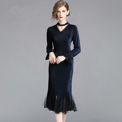 2018 Autumn Trumpet Mermaid Mesh Dress Fashion Vintage Business Party Slim Sexy Vestidos Women Dresses
2018 Autumn Trumpet Mermaid Mesh Dress Fashion Vintage Business Party Slim Sexy Vestidos Women Dresses