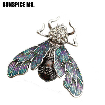 Vivid Women Glowworm Brooch Sequins Wing Insect Brooches Antique Silver Color Enamel Animal Jewelry Gift Kids Women Scarf Pin
Vivid Women Glowworm Brooch Sequins Wing Insect Brooches Antique Silver Color Enamel Animal Jewelry Gift Kids Women Scarf Pin