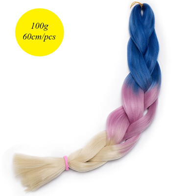 60CM Hair Braid Braiding Hair Extension Two Ombre Synthetic Crochet One Piece 100g Heat-Resistant
60CM Hair Braid Braiding Hair Extension Two Ombre Synthetic Crochet One Piece 100g Heat-Resistant