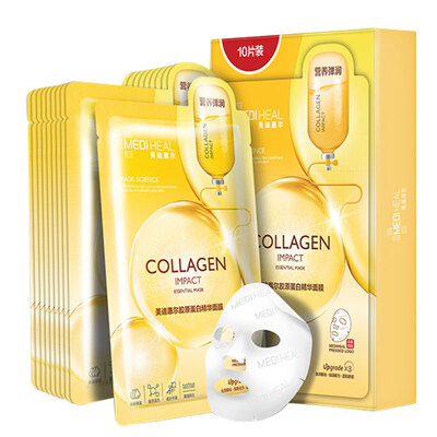 Mediheer Mediheal Collagen Essence Mask 10 pieces made in China the firming&rejuvenating skin can be used
Mediheer Mediheal Collagen Essence Mask 10 pieces made in China the firming&rejuvenating skin can be used