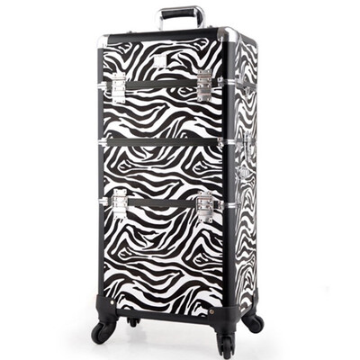 Dual use cosmetic profession travel trolley makeup box beauty case professional large Luggage suitcase Bag makeup Aluminum frame
Dual use cosmetic profession travel trolley makeup box beauty case professional large Luggage suitcase Bag makeup Aluminum frame