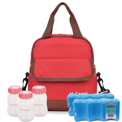 V-Coool including blue ice&storage bottle double breast milk fresh package back milk pack ice pack insulation package red dry blue ice 2 mark mouth PP storage bottle 3
V-Coool including blue ice&storage bottle double breast milk fresh package back milk pack ice pack insulation package red dry blue ice 2 mark mouth PP storage bottle 3