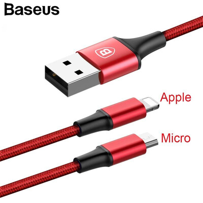 Baseus 2 in 1 USB CablePhone Charging Cable for iphone X 8 7 Plus iphone 6 5 Data Cabel for Samsung Huawei Xiaomi
Baseus 2 in 1 USB CablePhone Charging Cable for iphone X 8 7 Plus iphone 6 5 Data Cabel for Samsung Huawei Xiaomi