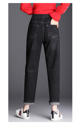 Korean version of 2018 autumn&winter adds velvet&thick jeans to keep women warm&show thin radish pants
Korean version of 2018 autumn&winter adds velvet&thick jeans to keep women warm&show thin radish pants