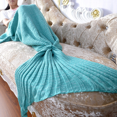 Mermaid Blanket Handmade Knitted Sleeping Wrap Children Fish Tail Blanket Crocheted Anti-Pilling Portable Bedding Throws Bag
Mermaid Blanket Handmade Knitted Sleeping Wrap Children Fish Tail Blanket Crocheted Anti-Pilling Portable Bedding Throws Bag