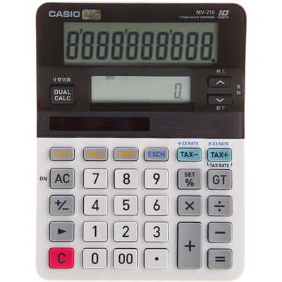 Casio (CASIO) MV-210 10 Вэх двойного экран калькулятор профессиональных вычислений серии сдвоенные результаты показывают, что данные обмена друг с другом, чтобы назвать профессиональный финансовый калькулятор
Casio (CASIO) MV-210 10 Вэх двойного экран калькулятор профессиональных вычислений серии сдвоенные результаты показывают, что данные обмена друг с другом, чтобы назвать профессиональный финансовый калькулятор