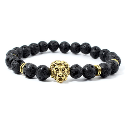 MyMei Natural Stone Bead Buddha Bracelets Silver Buddha and Black Lava Energy Bracelet
MyMei Natural Stone Bead Buddha Bracelets Silver Buddha and Black Lava Energy Bracelet