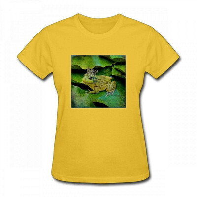 Andrea Haase Animals Illustration Funny Green Frog with Golden Crown Illustration Women T-Shirt
Andrea Haase Animals Illustration Funny Green Frog with Golden Crown Illustration Women T-Shirt