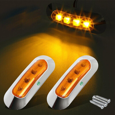 YWXLight 4-LED Side Marker Indicators Lights Brake Warning Signal Taillights Rear Lamp DC 9-30V 2PCS
YWXLight 4-LED Side Marker Indicators Lights Brake Warning Signal Taillights Rear Lamp DC 9-30V 2PCS