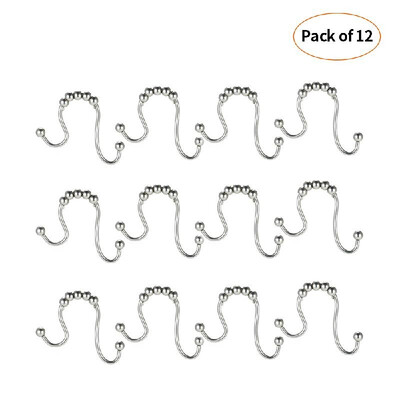 Rustproof Shower Curtain Rings Stainless Iron Heavy Duty Roller Double Glide Shower Hooks for Bathroom Shower Rods Curtains Liners
Rustproof Shower Curtain Rings Stainless Iron Heavy Duty Roller Double Glide Shower Hooks for Bathroom Shower Rods Curtains Liners