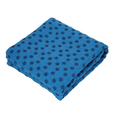 Nonslip Flower Yoga Mat Towel Mat Cover Blanket with Free Mesh Carry Bag for Hot Yoga Fitness Exercise