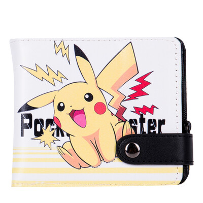 Pokemon Pikachu Elf ball PU leather Long Wallet Cosplay wallet purse Coin purse