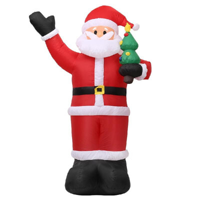 24m 95inches Tall Inflatable Christmas Santa Claus Xmas Outdoor Decorations Ornaments with Built-in White Light AC100-240V
24m 95inches Tall Inflatable Christmas Santa Claus Xmas Outdoor Decorations Ornaments with Built-in White Light AC100-240V