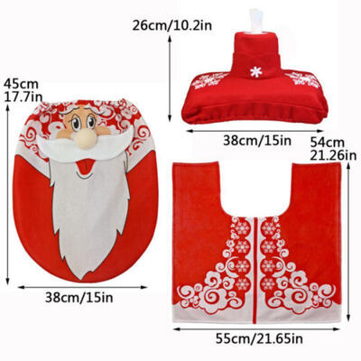 UK Christmas Xmas Decoration Toilet Seat Cover Set Santa Elf Reindeer Snowman
UK Christmas Xmas Decoration Toilet Seat Cover Set Santa Elf Reindeer Snowman