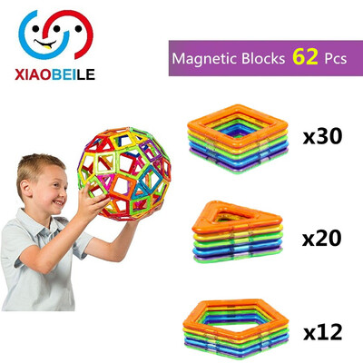 62 Pieces Kids Children DIY Magnetic Blocks 20pcs Triangle 30pcs Suare 12pcs PentagonToys 2D 3D Magnetic Building Block Bricks
62 Pieces Kids Children DIY Magnetic Blocks 20pcs Triangle 30pcs Suare 12pcs PentagonToys 2D 3D Magnetic Building Block Bricks