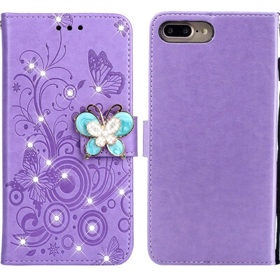 MOONCASE Apple iPhone 7 Plus8 Plus Butterfly Rhinestone Embossed Leather Case - Purple
MOONCASE Apple iPhone 7 Plus8 Plus Butterfly Rhinestone Embossed Leather Case - Purple