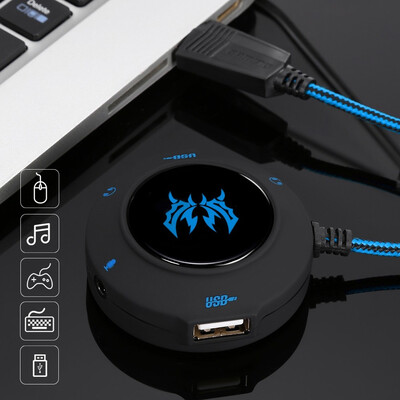 KOTION EACH S2 External USB Sound Card Plug&Play Stereo Headset Adapter for PC Laptops PS4
KOTION EACH S2 External USB Sound Card Plug&Play Stereo Headset Adapter for PC Laptops PS4