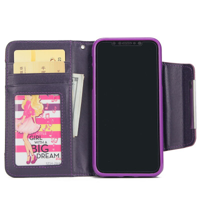 New iPhoneX Mobile Phone Cases Samsung Mobile Shell Wallet Flip Card Protector Purple
New iPhoneX Mobile Phone Cases Samsung Mobile Shell Wallet Flip Card Protector Purple