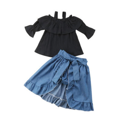 UK Kids Baby Girl Off Shoulder TopsShort PantsHemlines Dress 3Pcs Clothes 1-6T
UK Kids Baby Girl Off Shoulder TopsShort PantsHemlines Dress 3Pcs Clothes 1-6T
