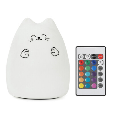 Remote-controlled Night Light Adorable Cat Desk Light Rechargeable Light Bedside Lamp Colorful Light Color Changing Light Nursery
Remote-controlled Night Light Adorable Cat Desk Light Rechargeable Light Bedside Lamp Colorful Light Color Changing Light Nursery