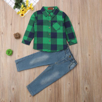 2PCS Toddler Kid Baby Boy Button Top T shirt Jeans Denim Pants Outfit Set 2-8T
2PCS Toddler Kid Baby Boy Button Top T shirt Jeans Denim Pants Outfit Set 2-8T